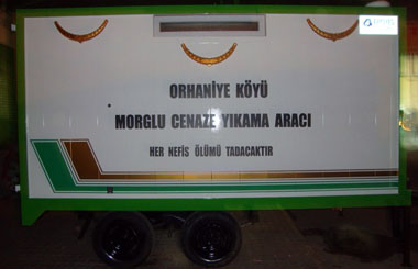 Muğla'nın Orhaniye Köyüne Morglu Cenaze Yıkama Aracı 
