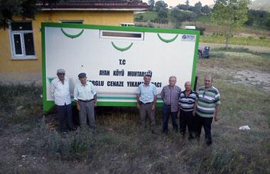 Tokat Erbağa Bağlı Ayan Köyüne Cenaze Yıkama Römorku Teslim Edildi