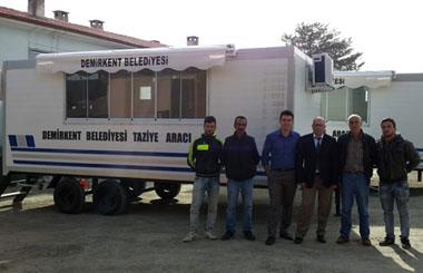Erzincan İli Merkez İlçesi Demirkent Belediyesine Taziye Karavanı Teslim Edilmiştir