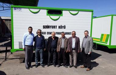 Kayseri Pınarbaşı Serinyurt Köyüne Cenaze Yıkama Römorku 