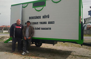 Afyon Çay Deresinek Köyüne Cenaze Yıkama Römorku