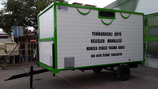 Samsun Çarşamba Keleşler Mahallesi Cenaze Yıkama Römorku