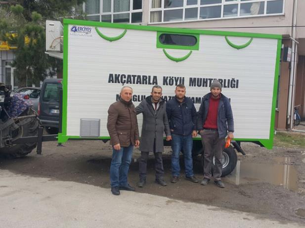 Samsun Çarşamba Akçatarla Köyü Cenaze Yıkama Römorku