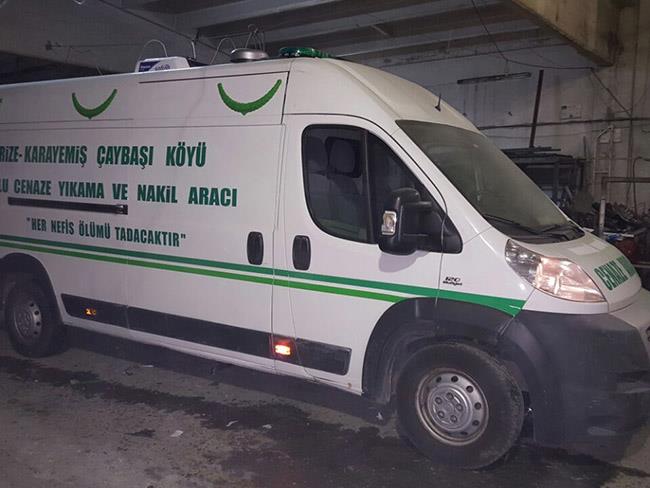 Rize Karayemiş Çaybaşı Köyü Panelvan Cenaze Yıkama Aracı